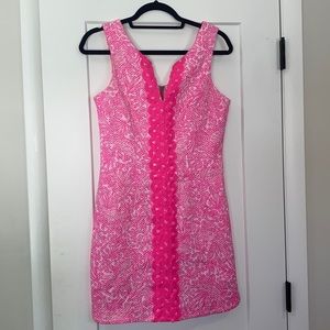 Lilly Pulitzer pink shift dress - size 4